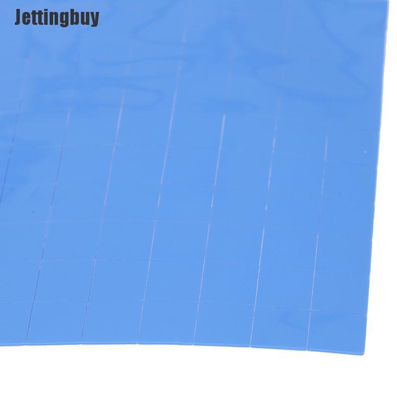Jettingbuy 100Pcs 10*10*0.5mm Thermal Pad GPU CPU Heatsink Cooling Conductive Silicone Pad