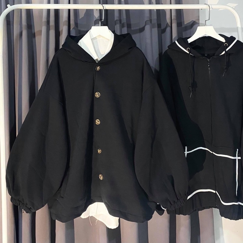 [HCM]áo khoác nút to ảnh thật unisex