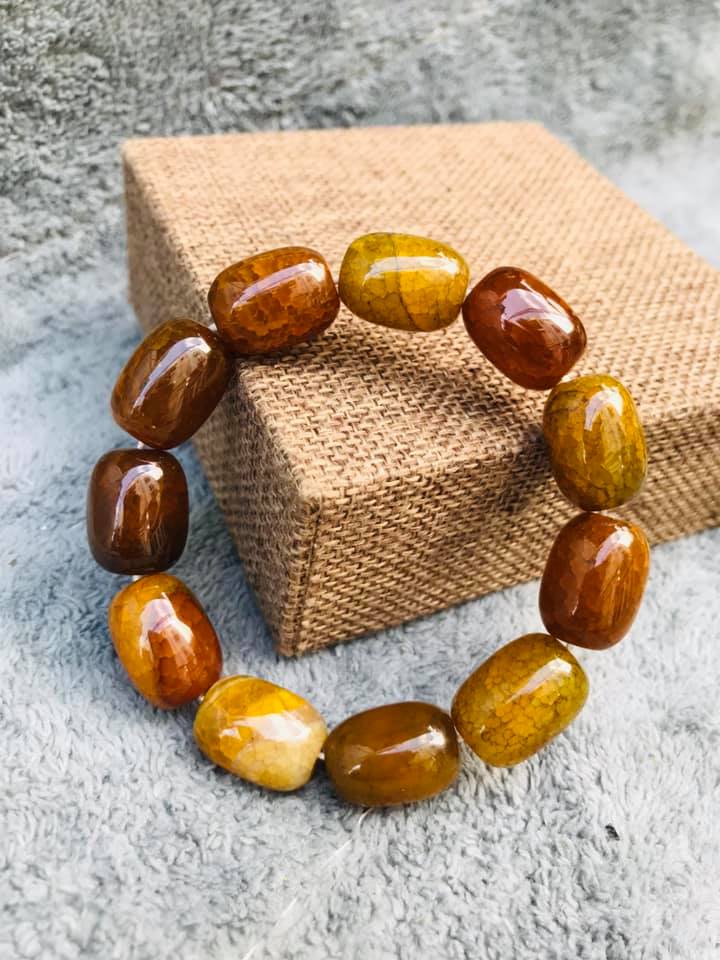 VÒNG LU THỐNG ĐÁ MÃ NÃO VÂN RẮN