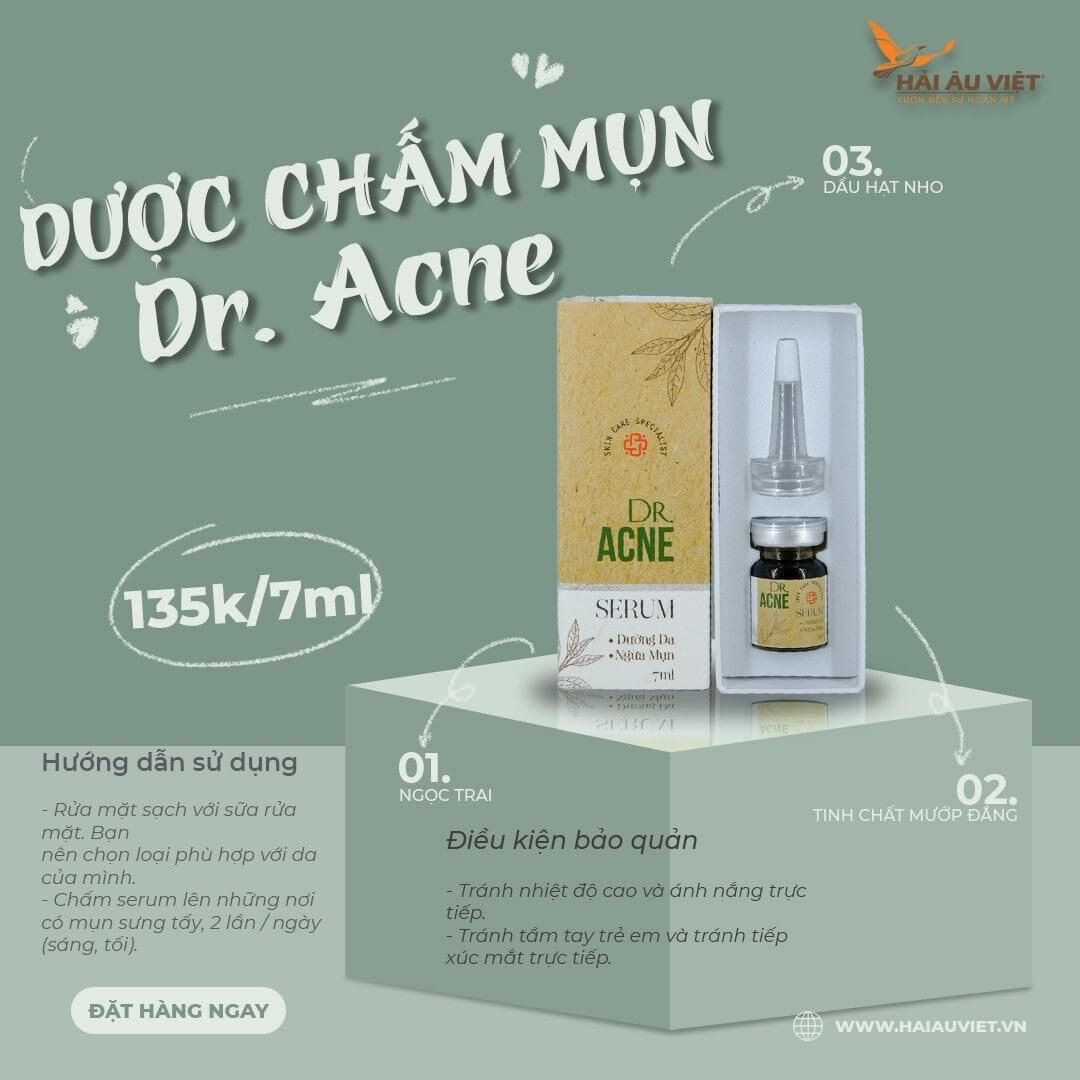 Chấm mụn 2 lớp xẹp mụn sau 4h