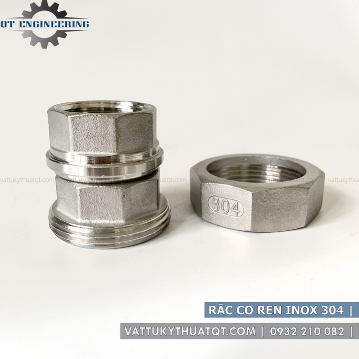 Rắc Co Nối Ren Inox 304 | VATTUKYTHUATQT.COM
