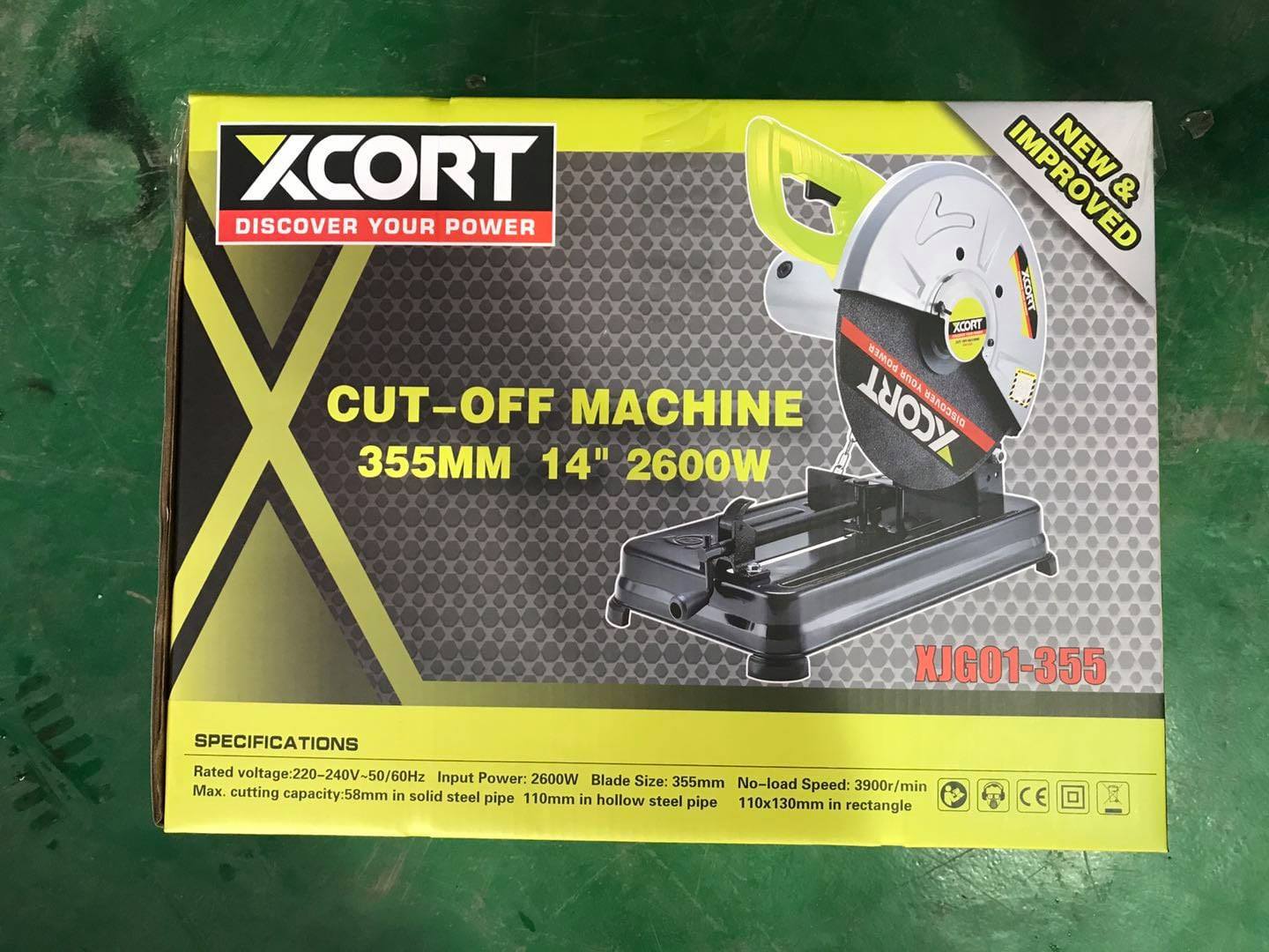 MÁY CẮT SẮT-MÁY CẮT SẮT 2600W-355MM XCORT-MÁY KHỎE