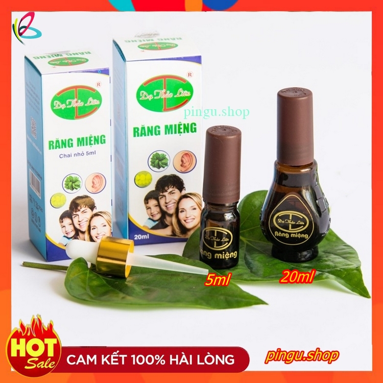 Tinh dầu răng miệng dạ thảo liên 5ml hỗ trợ sâu răng viêm lợi hôi miệng