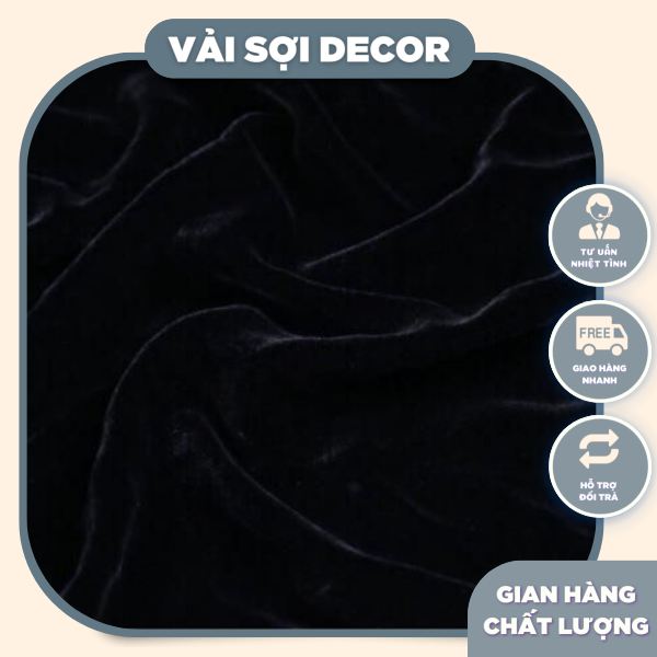 Vải  phông nền đen  KL ( 5m x 1,6m )