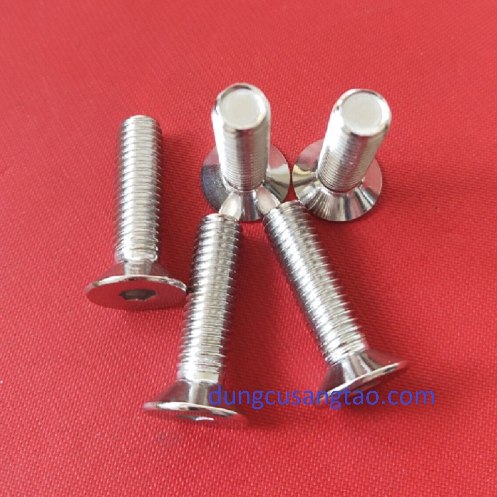 Ốc lục giác đầu phẳng M3 M4 M5 (Bu lông lục giác đầu phẳng)