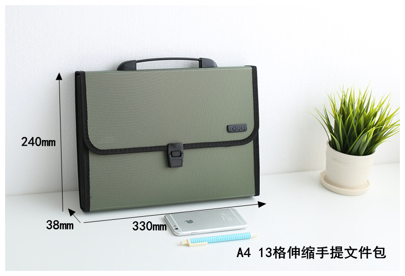 Cặp tài liệu 12 ngăn Deli 5556