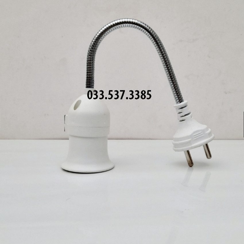 Đui đèn vặn lò xo, đui công tắc bẻ cong 360 độ
