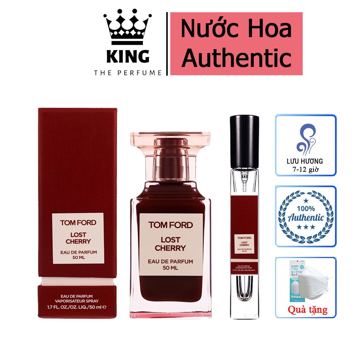 [Nước Hoa Unisex] Mẫu thử 5ml,10ml Tom Ford Lost Cherry EDP - Chiết 5-10-20ml