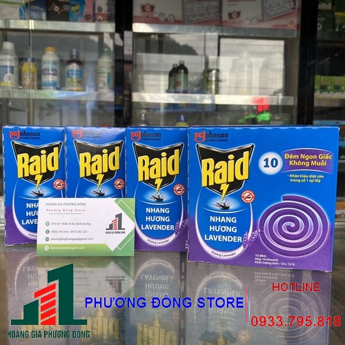 Nhang thơm đuổi muỗi Raid