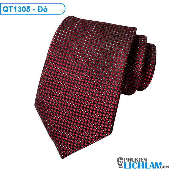 [HCM]Cà vạt nam màu đỏ bản lớn lụa cao cấp