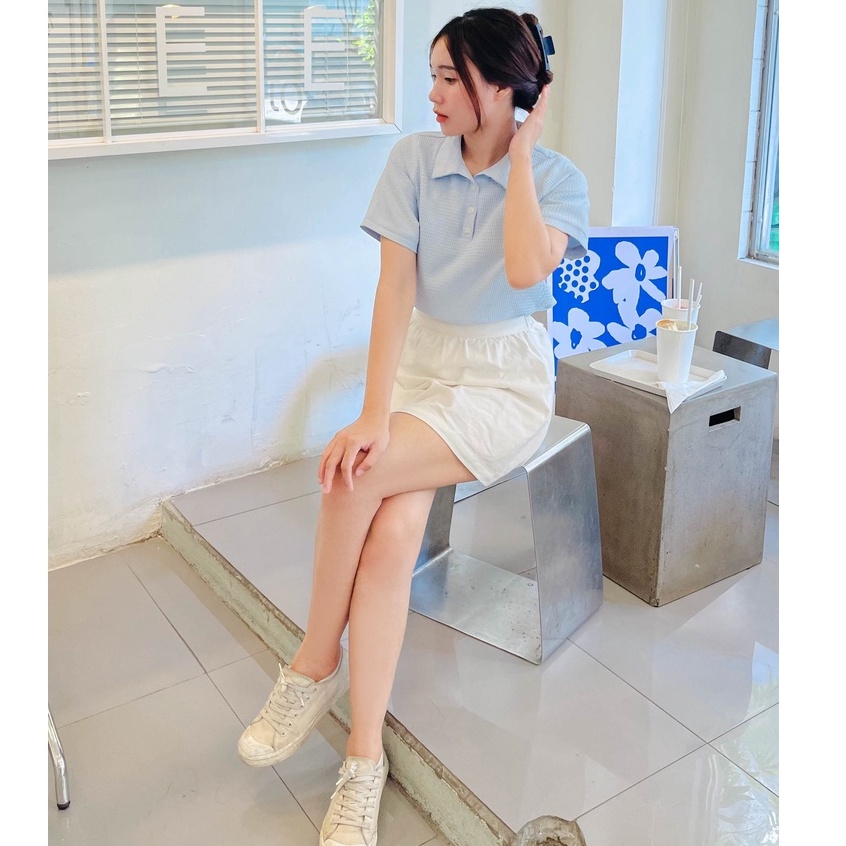 Áo polo xanh Fabric Holic