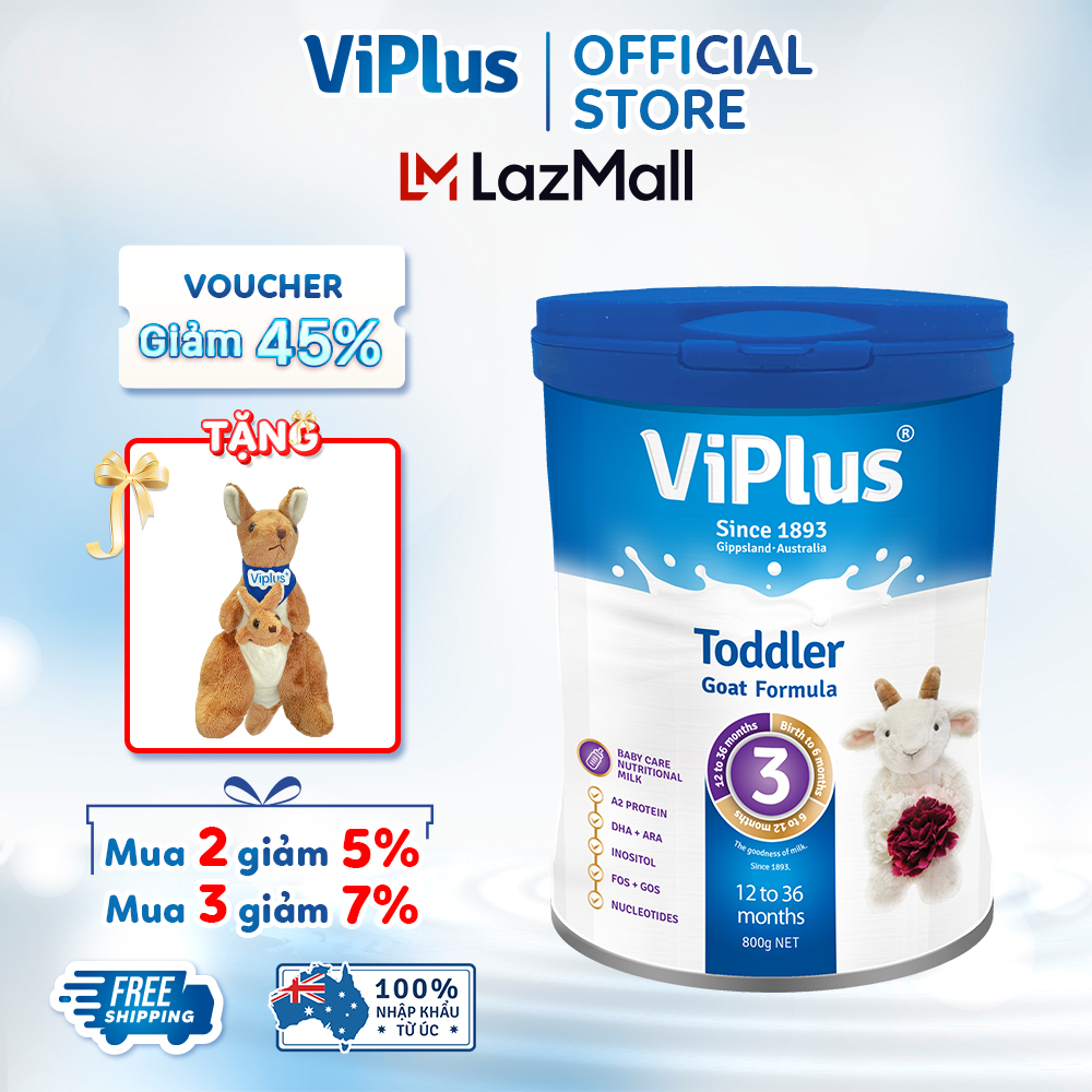 Sữa Bột Dê Công Thức Viplus Goat Số 3 800g (date 12.2023)