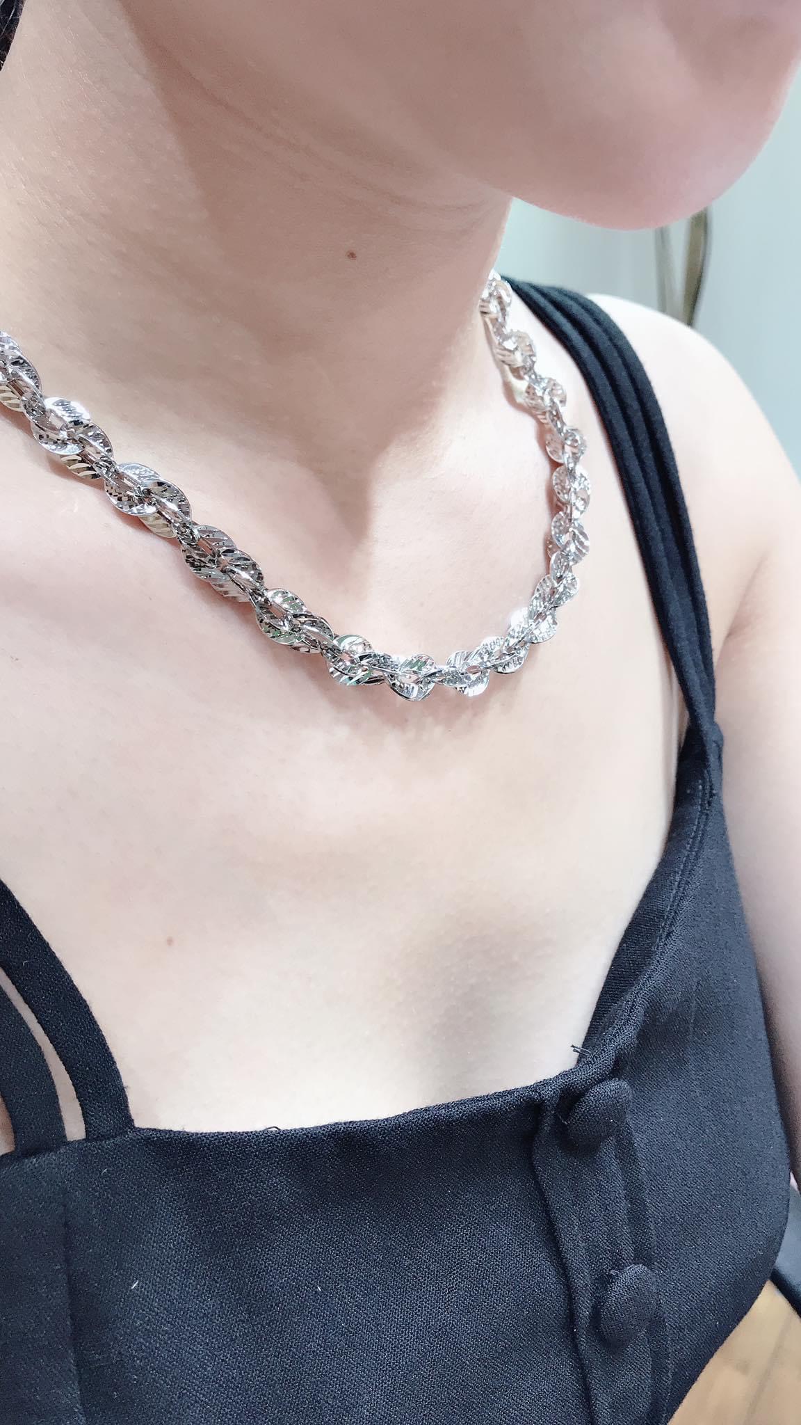 Dây Chuyền Đuôi Phụng Bạch Kim Thiết Kế Hàn Quốc - Givishop - 145RD170525 - [ Chất Liêu Bên Trong Bạc Thái, cam kết không đen không dị ứng ] - vòng bạc nữ giá rẻ, vòng bạc nữ giá rẻ, vòng bạc giá rẻ, dây chuyền rẻ, vòng bạc đẹp