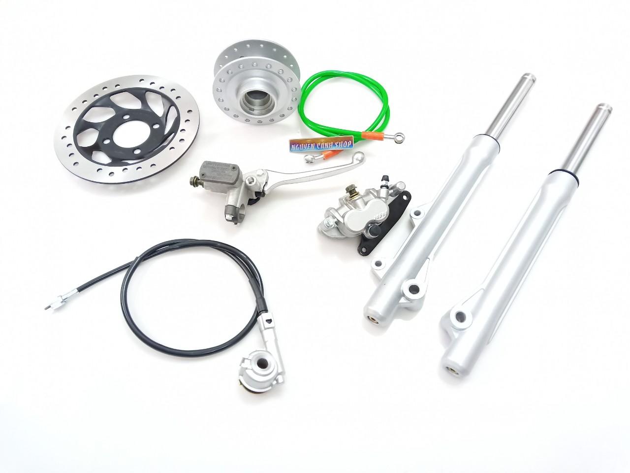 Bộ đĩa trước xe wave 100
