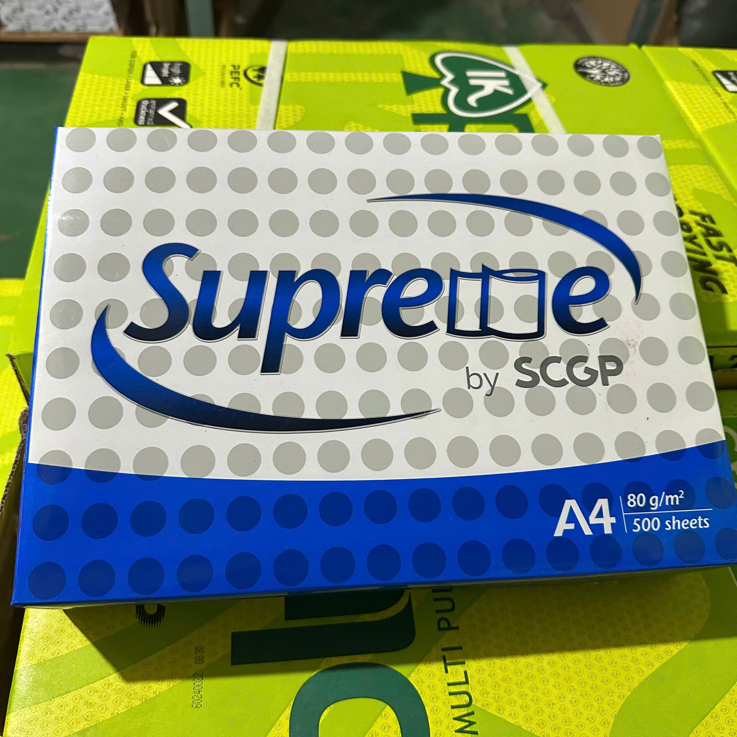 1 Ream 500 Tờ Giấy in Văn Phòng Supreme Khổ A4/A5 Chính Hãng