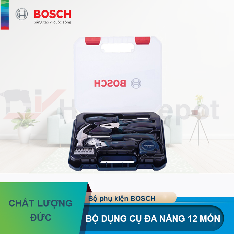 Bộ dụng cụ đa năng Bosch 12 món 2607002793