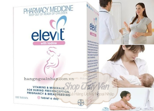 [HÀNG ÚC] Vitamin Tổng Hợp Cho Bà Bầu Elevit 100 Viên