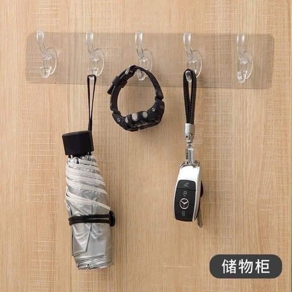 Bathroom Kitchen wardrobe Wall sticky hanger holder-6 super sticky hooks