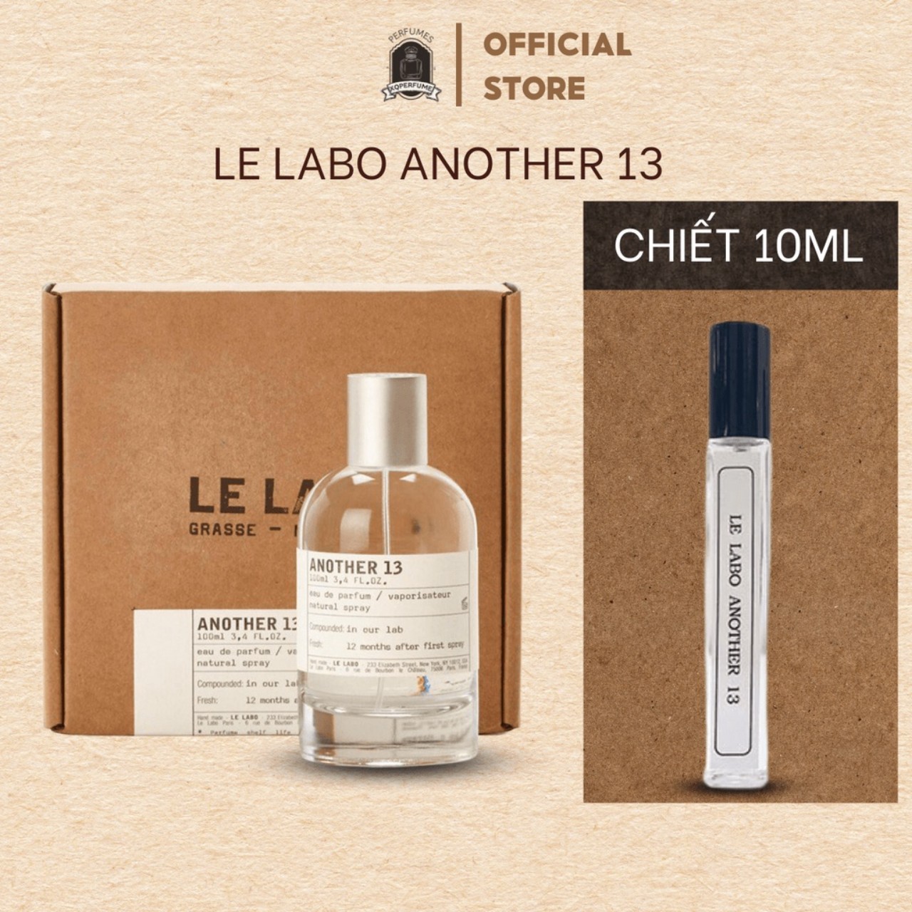 [auth] Nước hoa nam nữ Unisex Le Labo Another 13 ( Mẫu Thử - Chiết 10ml)