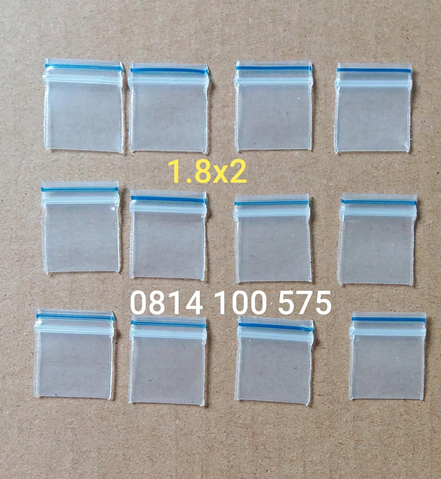 Sét 100 cái túi zíp mini nhỏ 1.8x2 cm đẹp,dầy