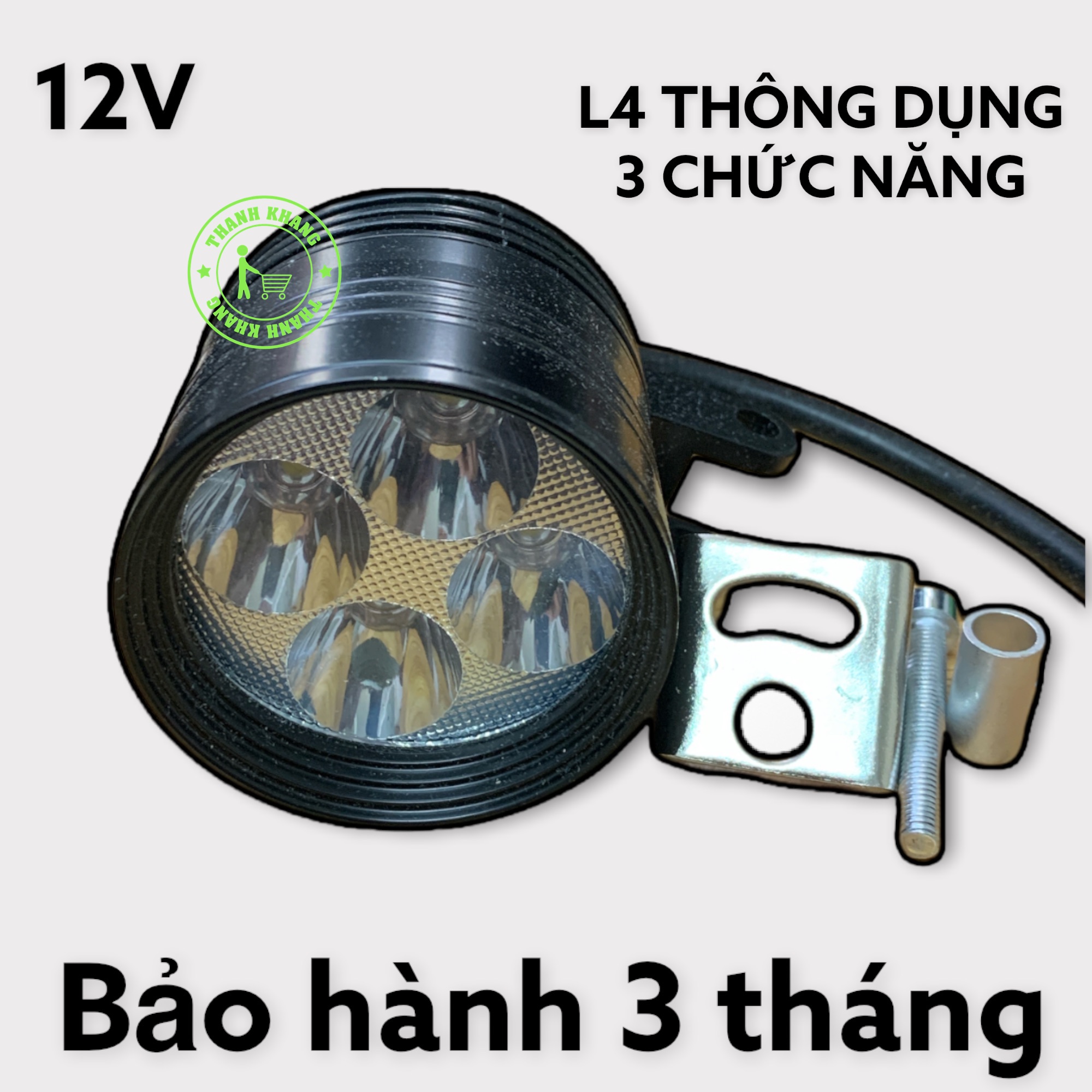 Đèn pha led trợ sáng L4 CYT-T1 gắn xe máy