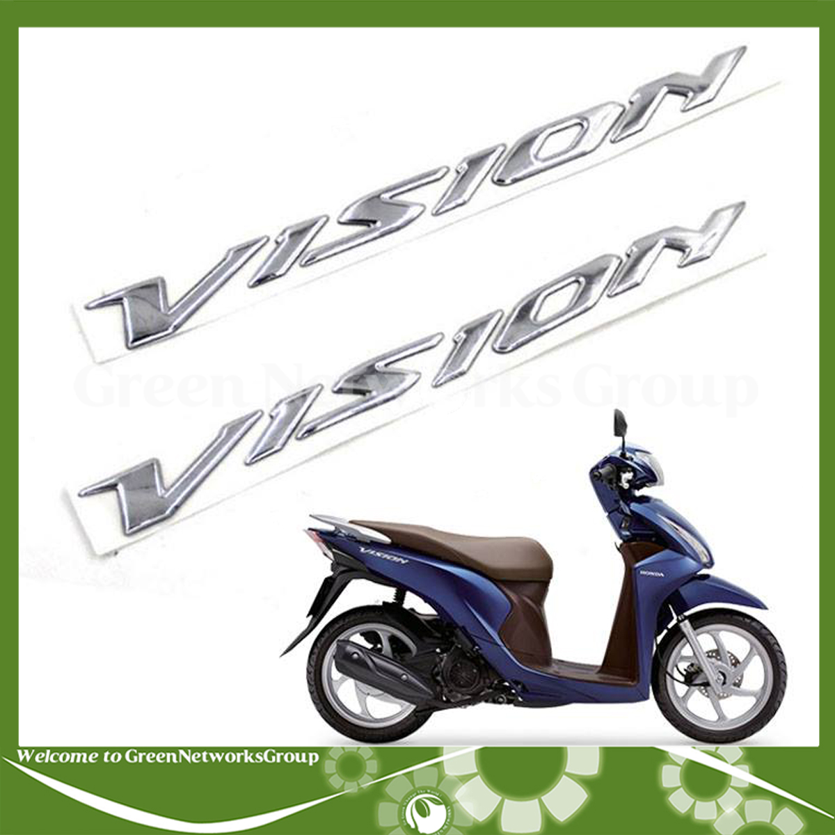 Tem dán chữ nổi cho xe Vision Greennetworks