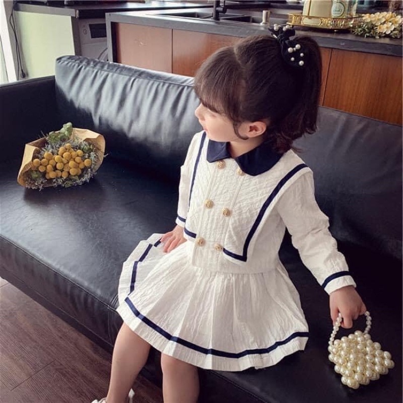 [Vest Xốp] Set váy bé gái mã 55066