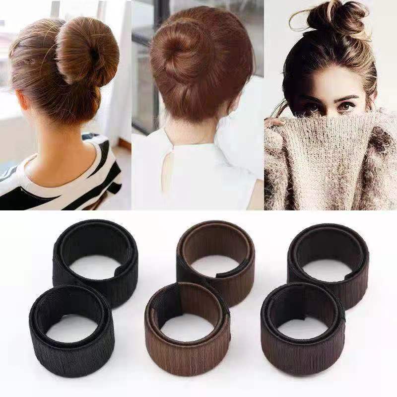 Búi tóc cuộn tròn tóc giả màu đa năng tiện dụng cực xinh B10