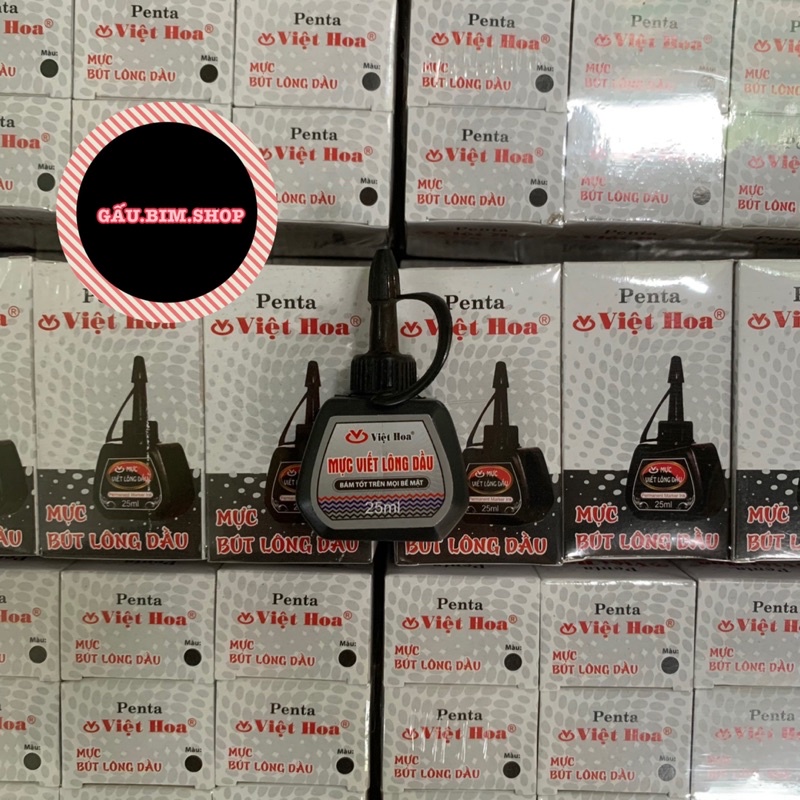 Lọ Mực Dạ Dầu Penta - (Bút Lông Dầu / Bút Dạ Dầu) Việt Hoa 25ml