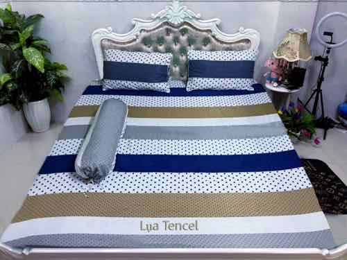 Drap Lụa Tencel 5 Món + Mền