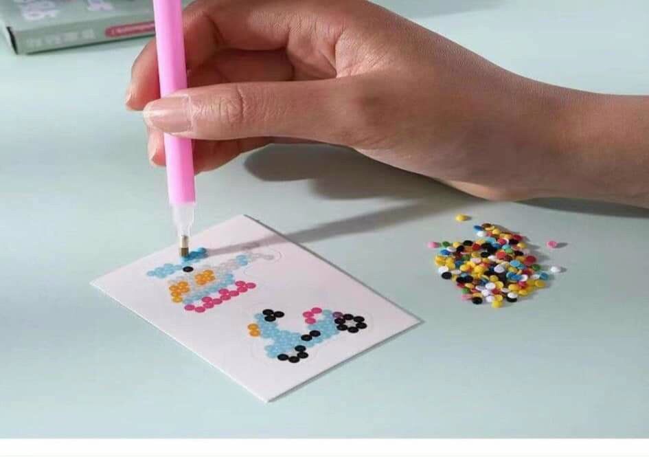 [MUA 2 GIẢM 5%]Tranh đính hạt đá sticker 3D mini siêu hạt dẻ cho bé