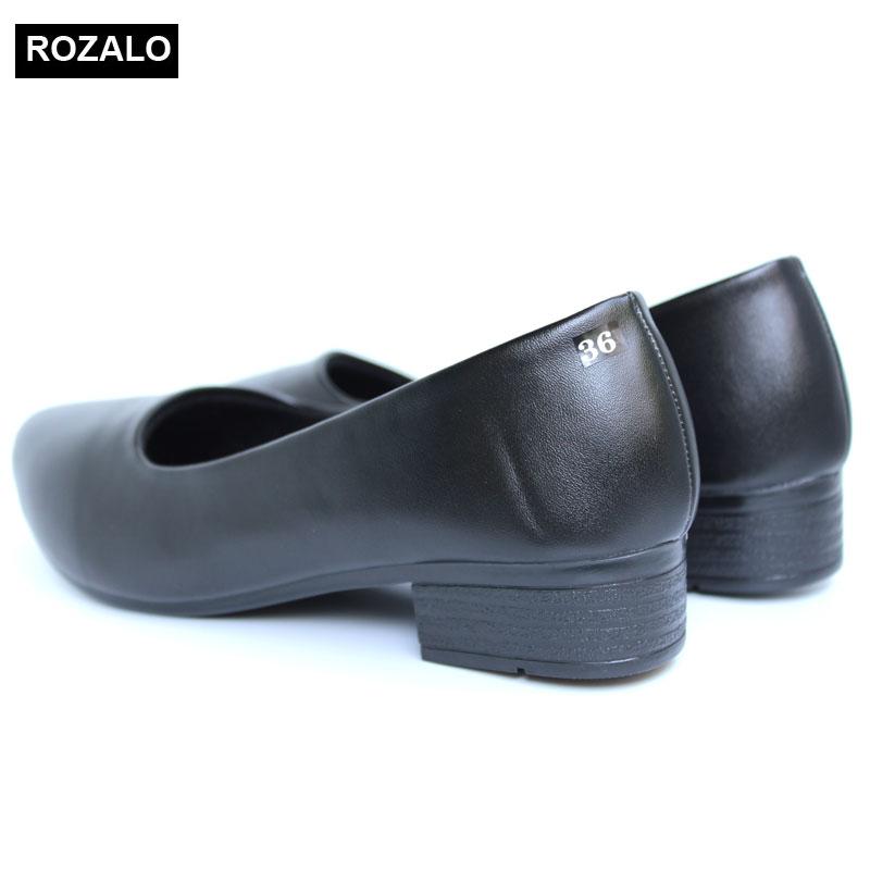 Giày búp bê nữ da mờ Rozalo R5603