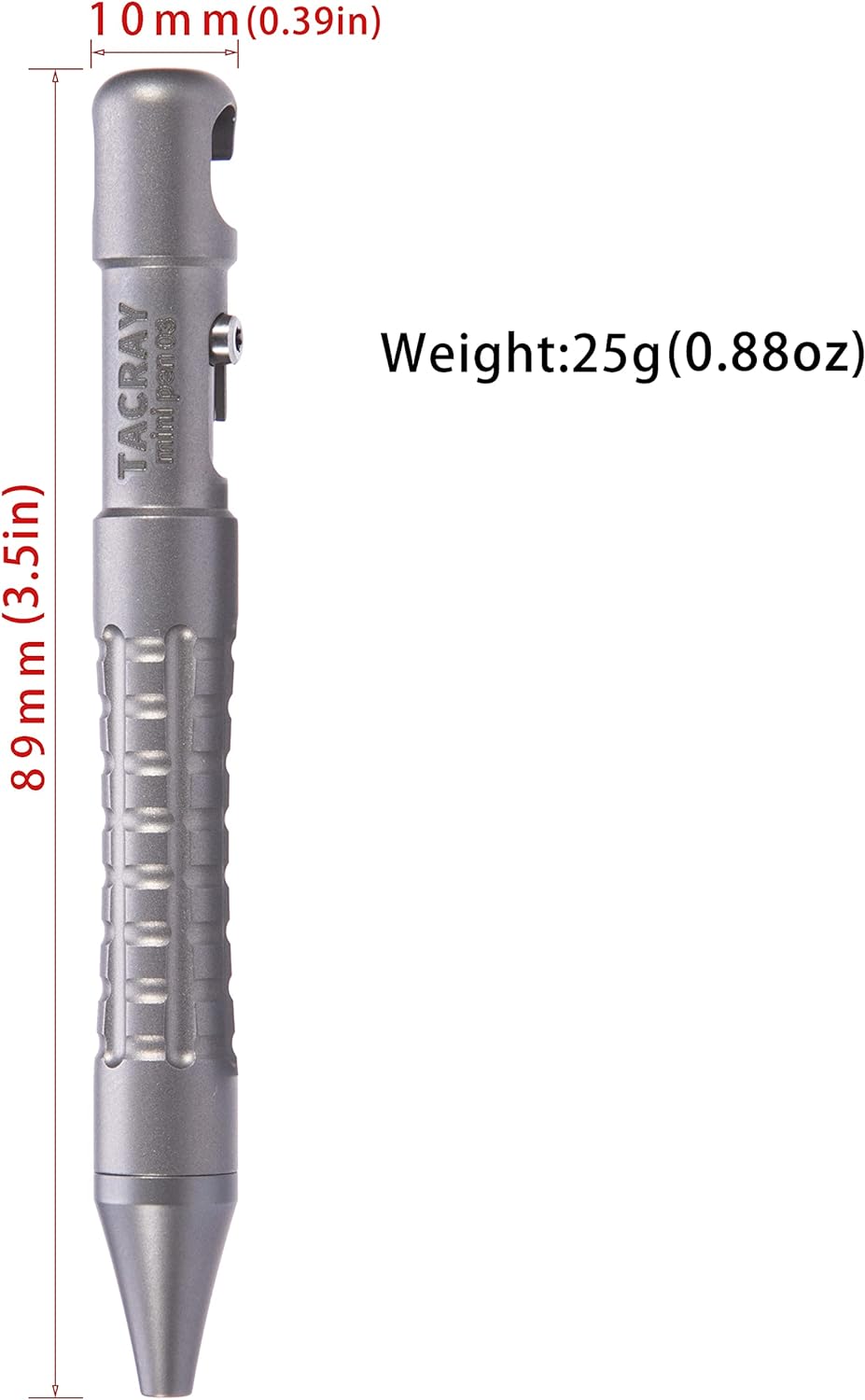 Bút EDC Tacray Titanium mini bolt action pen
