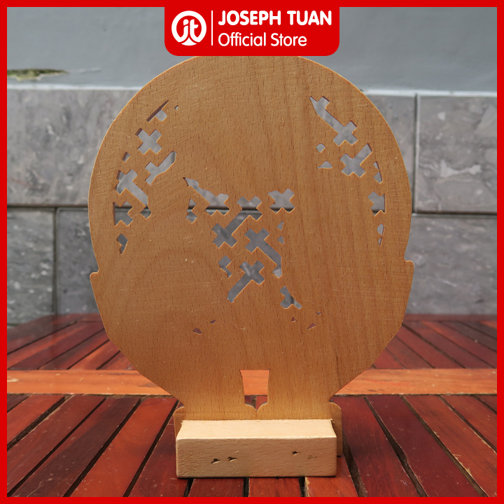 Tượng gỗ Chúa Giêsu - Đức Mẹ - Thánh Giuse để bàn (Jesus Christ - Virgin Mary - St. Joseph)