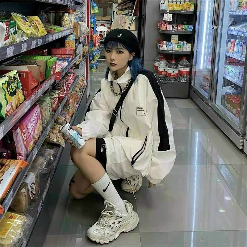 ÁO KHOÁC DÙ NAM NỮ UNISEX PHỐI MÀU CỰC CHẤT