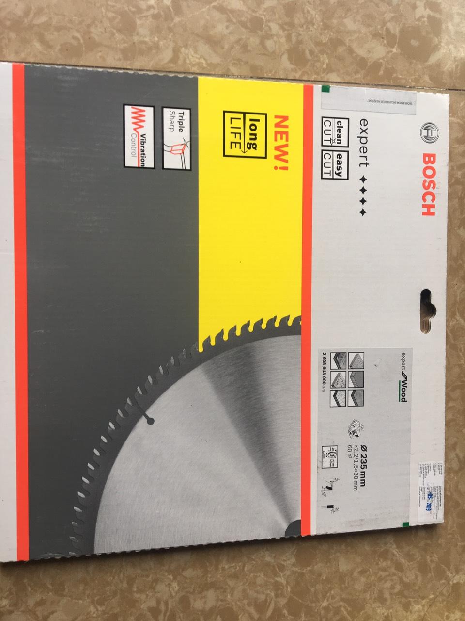 Lưỡi cưa gỗ 235 x 30 mm 60 răng