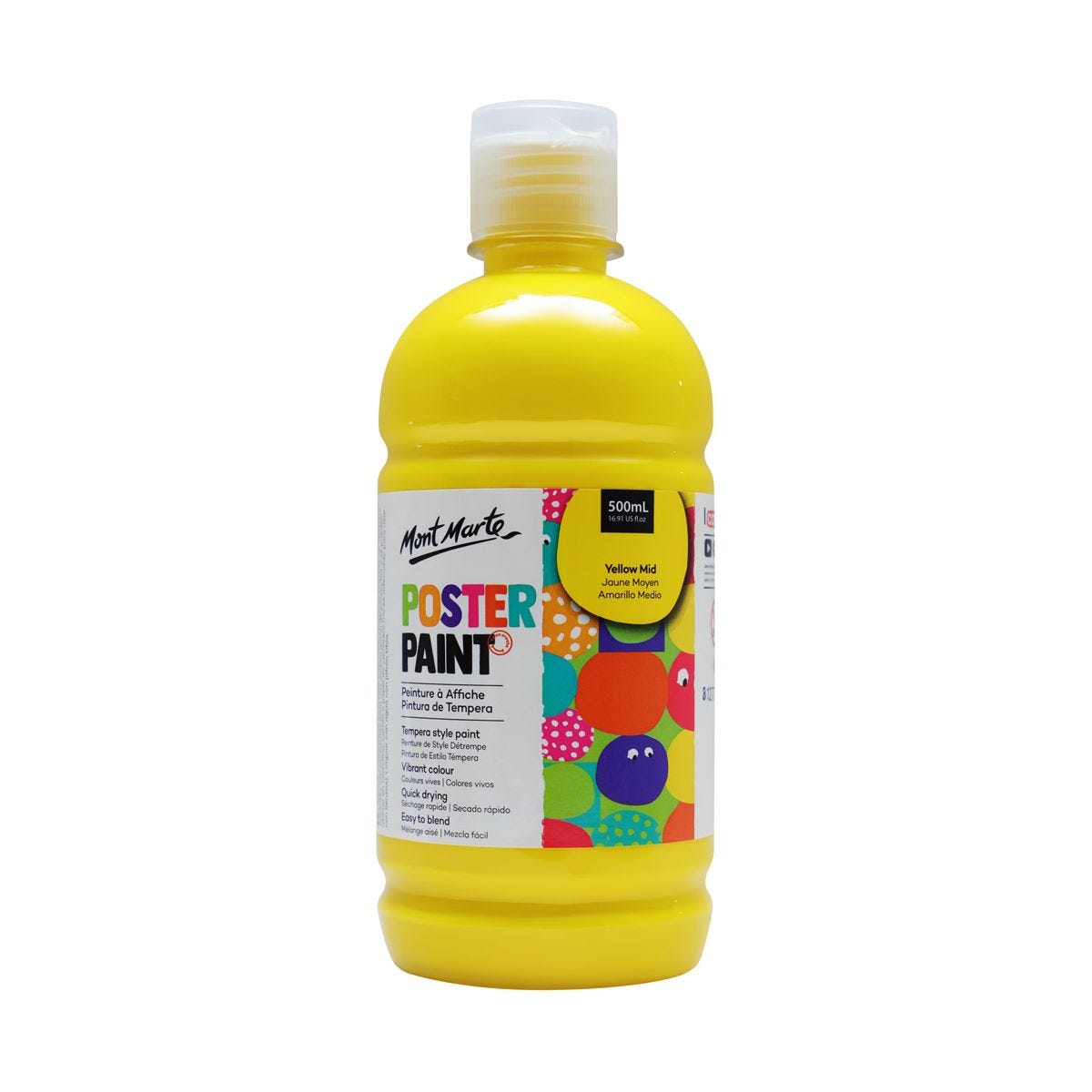 [Giao Hỏa Tốc] Màu Nước Poster Paint Mont Marte 500ml (Chai lẻ) FULL MÀU