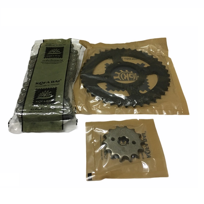 Nhông xích xe Honda Win 14T/40T 428HD - 112L Mạ KAFADAI THAILAND - Nhông xích Win - Nhông xích xe máy HLS894