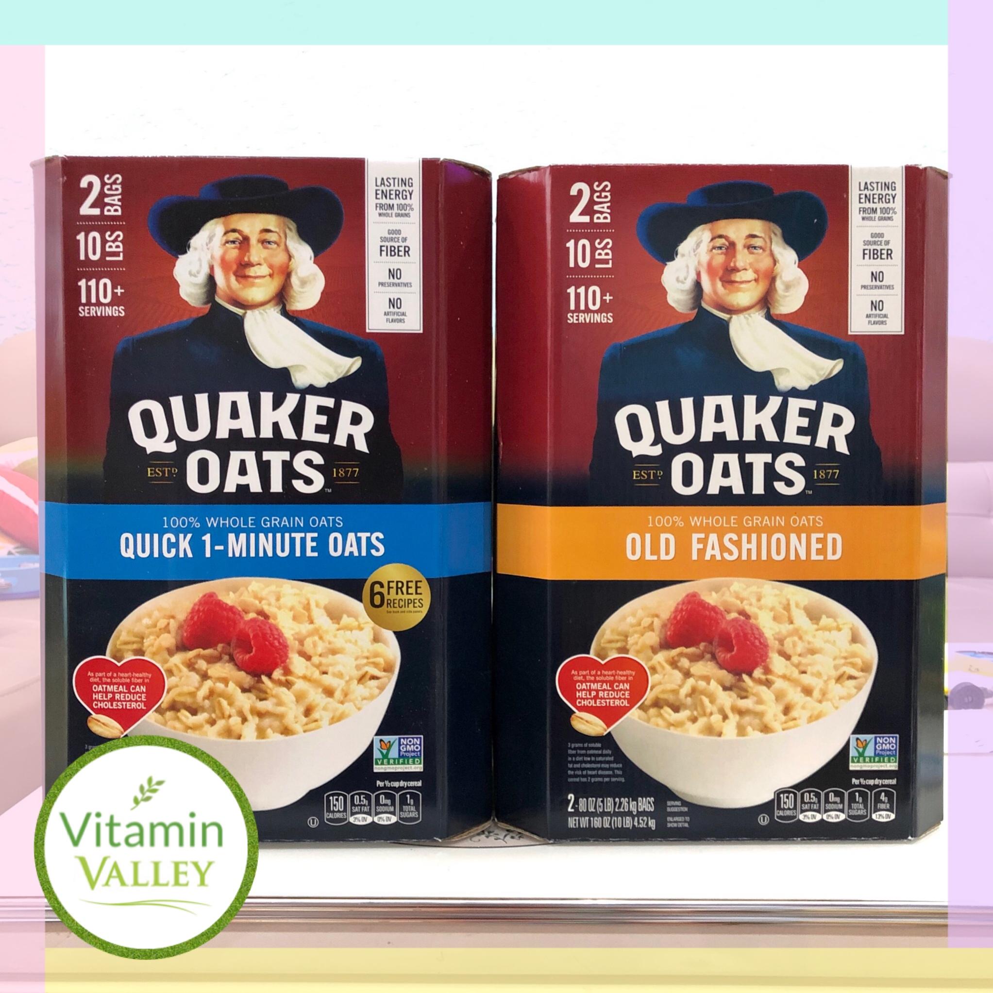 [HCM]Yến Mạch Quaker Oats Cán Mỏng/Cán Vỡ 4.5kg