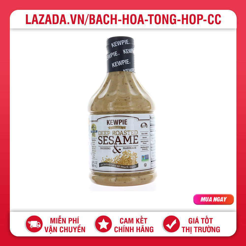 Sốt Mè Rang Kewpie Deep Roasted Sesame Dressing and Marinade 887ML [Date 05/2024]