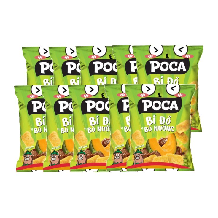Bịch 10 Gói Bánh Snack Poca 32g