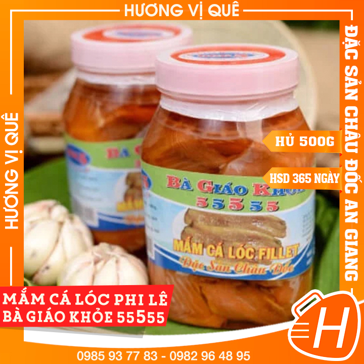 Mắm cá lóc phi lê bà giáo khỏe - hủ 500g - đặc sản châu đốc an giang