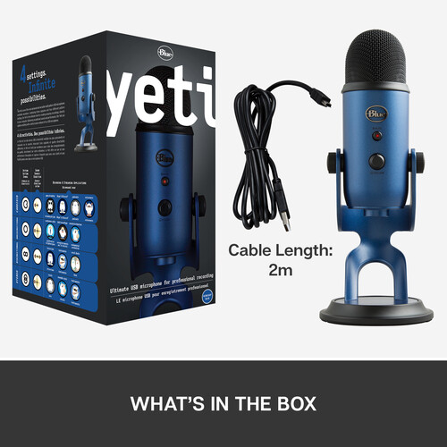 Mic thu âm Blue Yeti USB Microphone USB (0408)