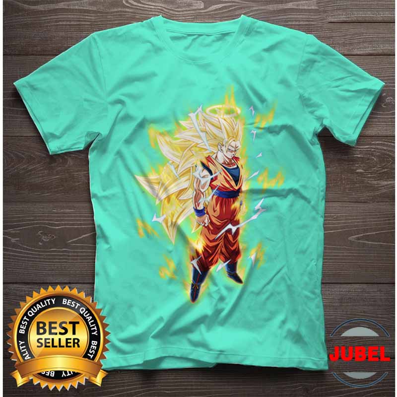 [HCM]Áo thun Unisex - goku siêu saiyan 3