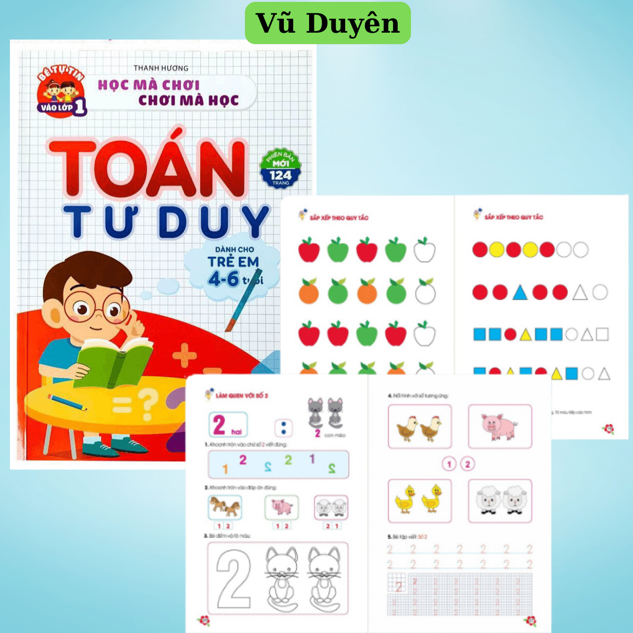 Sách toán tư duy chp bé 4 đến 6 tuổi