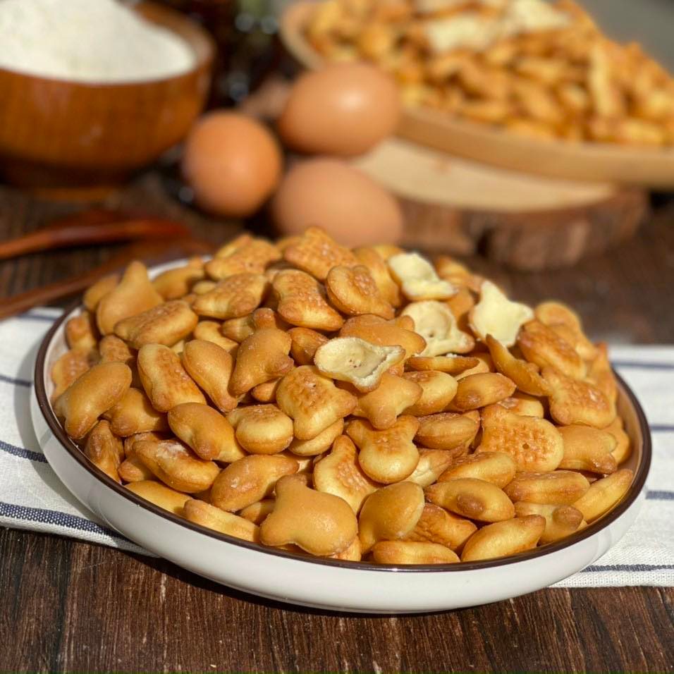 Bánh Gấu Nhân Kem - Bánh Gấu Thiên Hồng- Bánh kẹo tết-tết