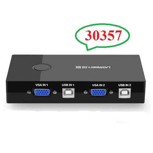 Bộ Gộp SWITCH KVM 2 Cổng Ugreen UG-30357