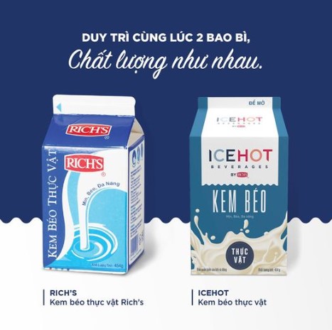 Kem béo thực vật Rich’s lùn 454g