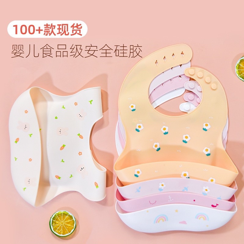 yếm ăn silicon cho bé yêu