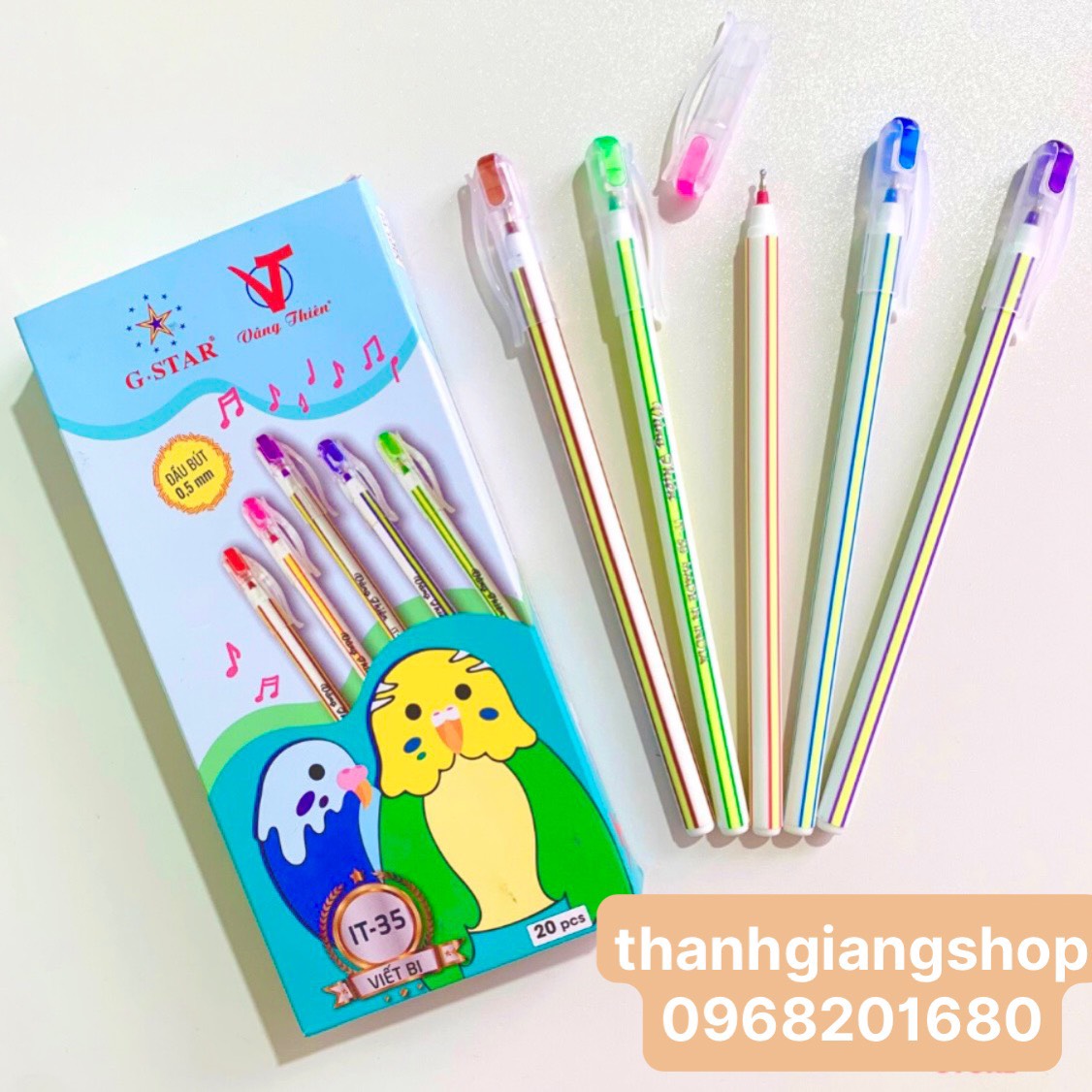 Bút bi nến đầu bi 0,5mm, bút bi g-star siêu bền